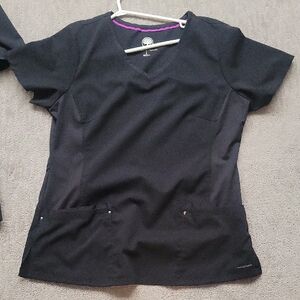Women's Black V-Neck Top